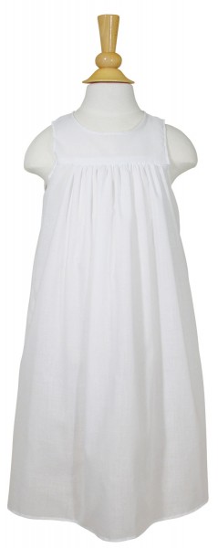 24&quot; Polycotton Slip for Christening Dress - White