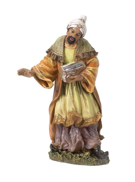 African Wise Man Statue 26&quot; H for 27&quot; Scale Nativity Set - Multi-Color