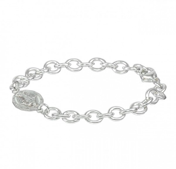 Bracelet - Sterling Silver with Miraculous Charm - Sterling Silver