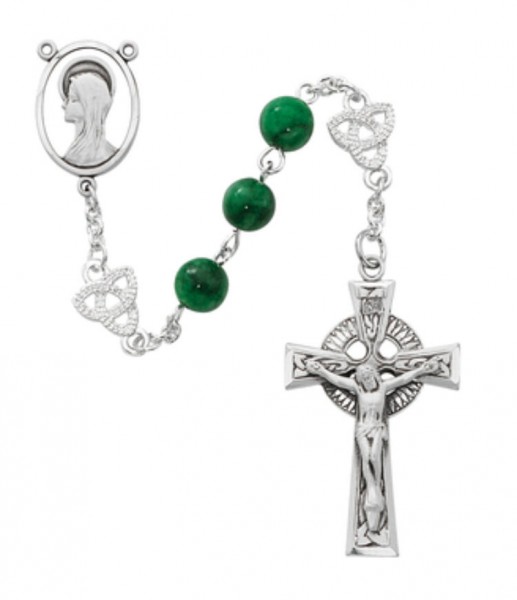 Celtic Knot Rosary - Green
