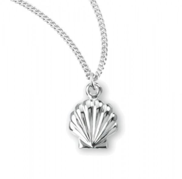 Child's Baptism Shell Necklace - Sterling Silver