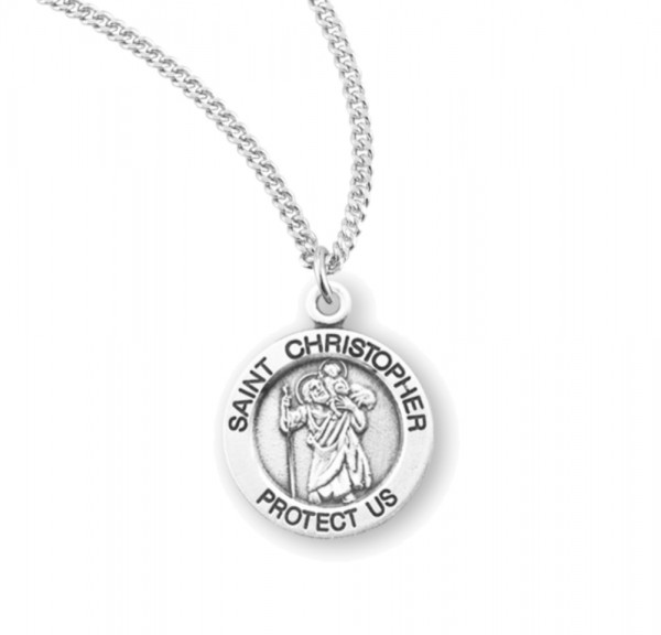 Child's St. Christopher Necklace - Sterling Silver