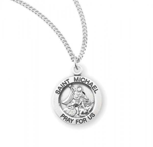Child's St. Michael Necklace - Sterling Silver