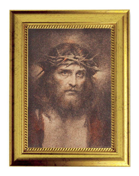Ecce Homo by Chambers 5x7 Print in Gold-Leaf Frame - Full Color