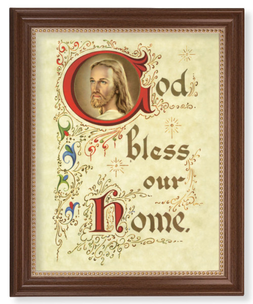 God Bless Our Home 11x14 Framed Print Artboard - #127 Frame