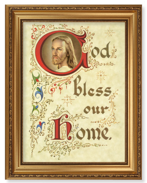 God Bless Our Home 12x16 Framed Print Artboard - #131 Frame