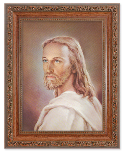 Head of Christ by Sallman 6x8 Print Under Glass - #161 Frame