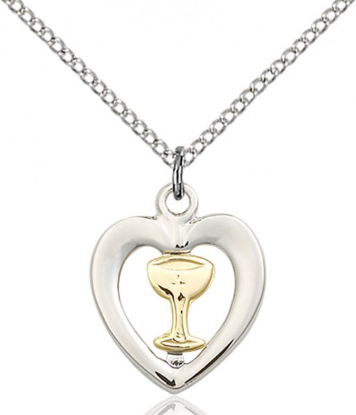 Heart Shaped Chalice Medal - 14KT Gold Filled