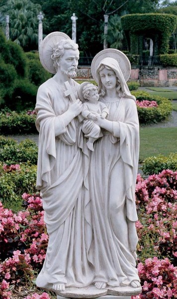 Holy Family Statue - Stone Finish