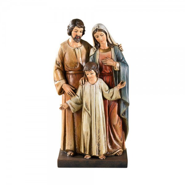 Holy Family with Young Child Jesus 8 Inch High Statue - Full Color