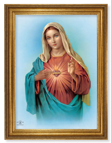Immaculate Heart of Mary 19x27 Framed Print Artboard - #170 Frame