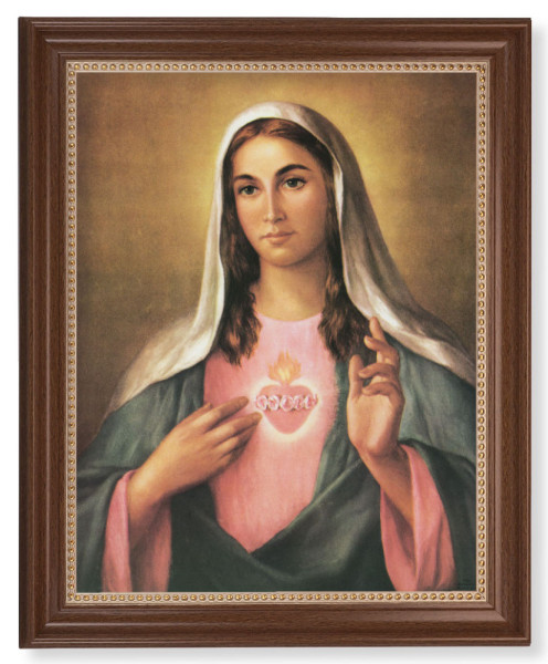 Immaculate Heart of Mary La Fuente 11x14 Framed Print Artboard - #127 Frame