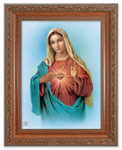 Immaculate Heart of Mary by Bonella 6x8 Print Under Glass - #161 Frame