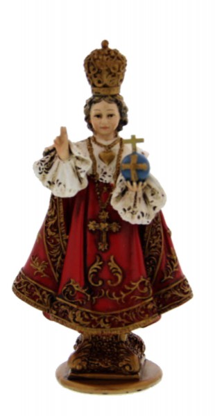Infant of Prague Statue 4&quot; - Red