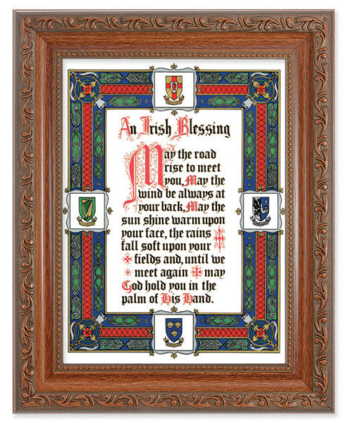 Irish Blessing 6x8 Print Under Glass - #161 Frame