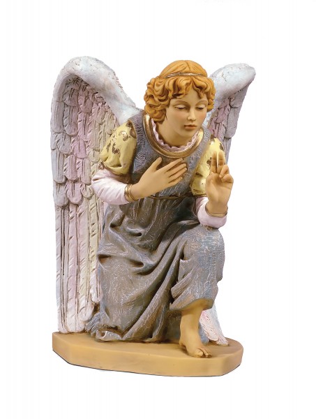 Kneeling Angel Figure for 27 inch Nativity Set - Multi-Color