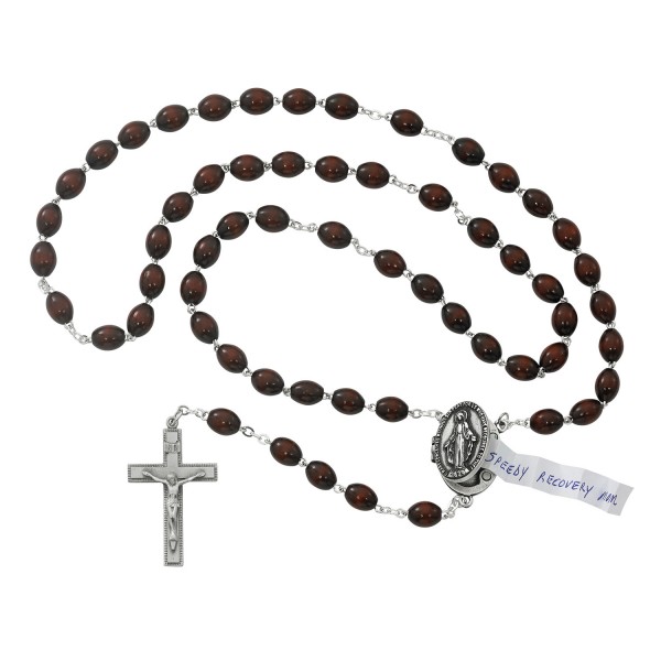 Locket Rosary in Brown - Brown