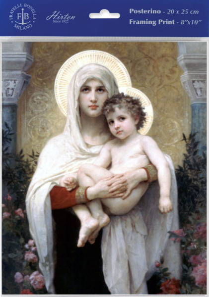 Madonna of the Roses Print - Sold in 3 per pack - Multi-Color