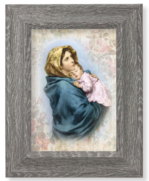 Madonna of the Streets 7x9 Gray Oak Frame - Gray