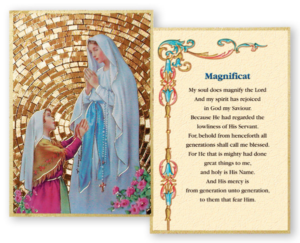Magnificat Prayer 4x6 Mosaic Plaque - Gold