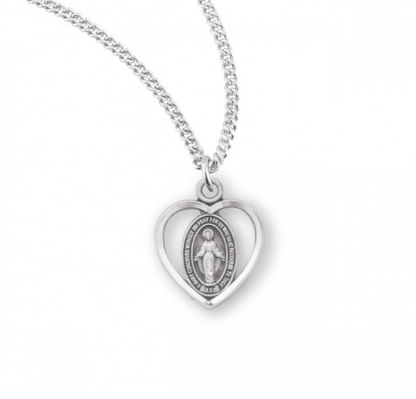Open Heart Miraculous Pendant 4 Styles - Sterling Silver