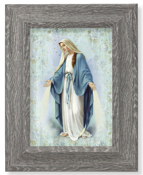 Our Lady of Grace 7x9 Gray Oak Frame - Gray
