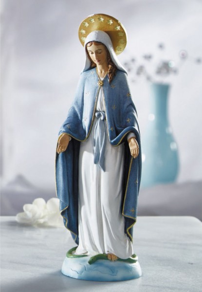 Our Lady of Grace 8 Inches High Statue - Full Color