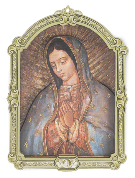 Our Lady of Guadalupe 6.5x9 Dimensional Wood Plaque - Full Color