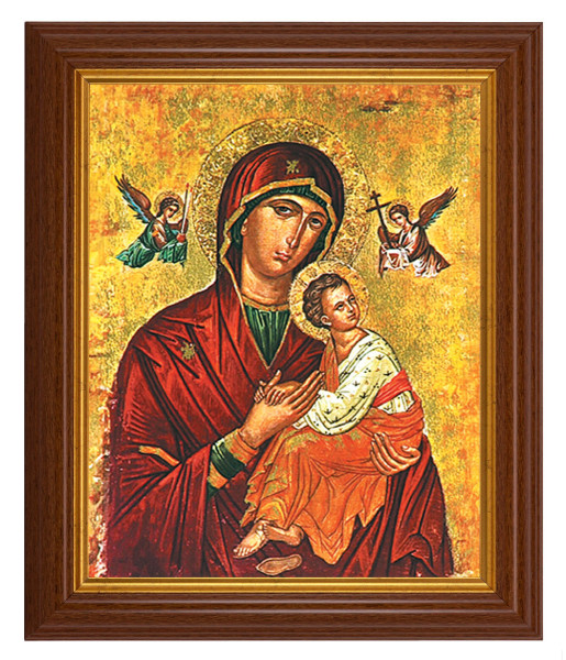Our Lady of Passion 8x10 Textured Artboard Dark Walnut Frame - #112 Frame