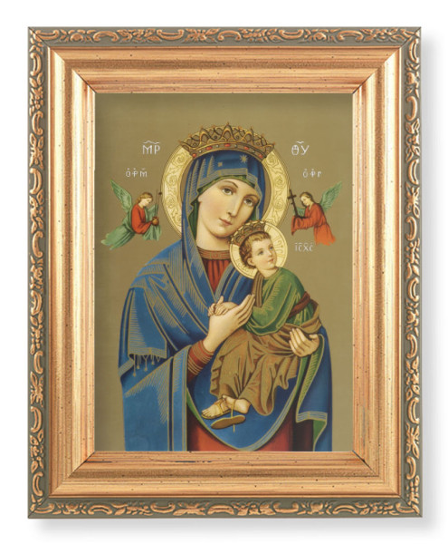 Our Lady of Perpetual Help 4x5.5 Print Under Glass - Full Color