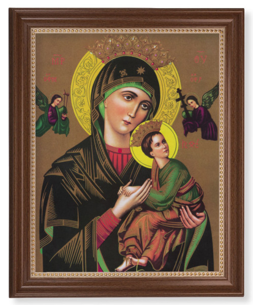 Our Lady of Perpetual Help Icon 11x14 Framed Print Artboard - #127 Frame
