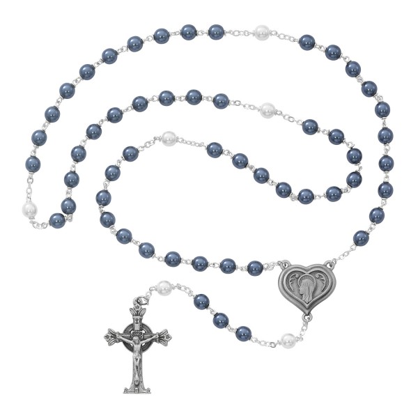 Our Lady of Lourdes Rosary with Water from Shrine - Blue