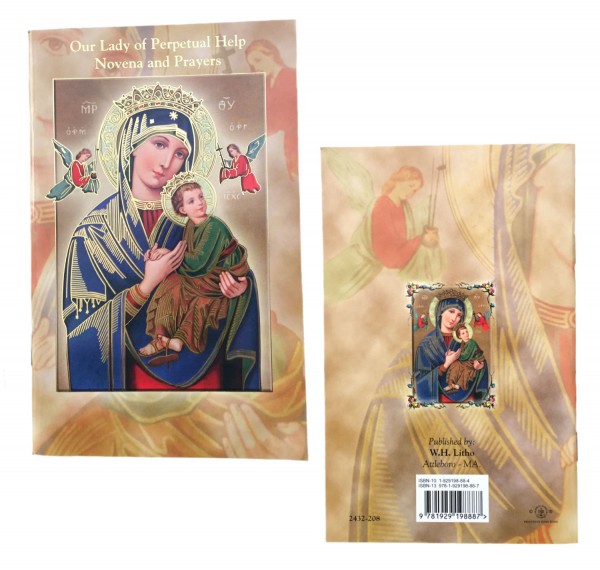 Our Lady of Perpetual Help Novena Prayer Pamphlet - Pack of 10 - Gold Tone