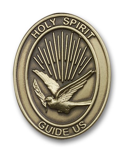 Holy Spirit Visor Clip - Antique Gold