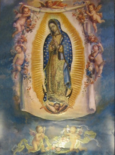 Our Lady of Guadalupe with Angels Large Poster - Full Color