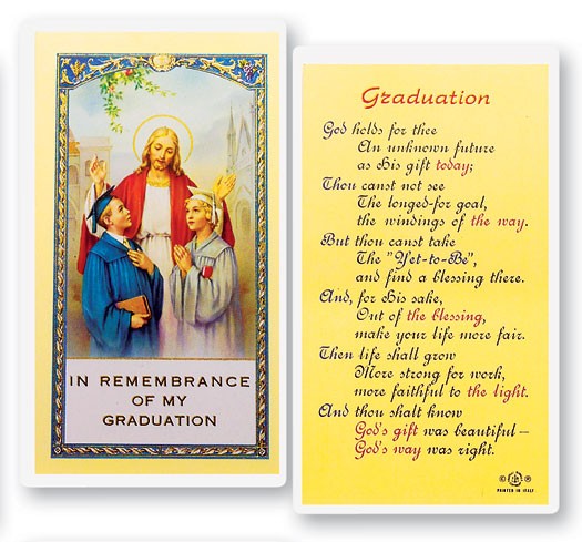 Graduation Prayer For Future Laminated Prayer Card - 25 Cards Per Pack .80 per card