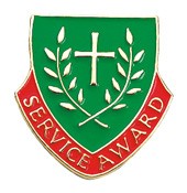 Service Award Lapel Pin - Green | Red | Gold