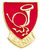 Band Lapel Pin - Red