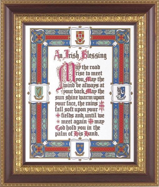 An Irish Blessing 8x10 Framed Print Under Glass - #126 Frame