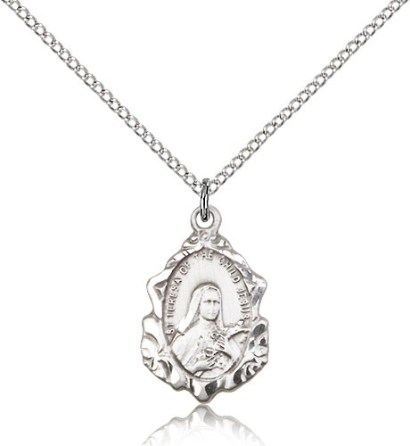 Women's St. Teresa of Lisieux Medal - Sterling Silver