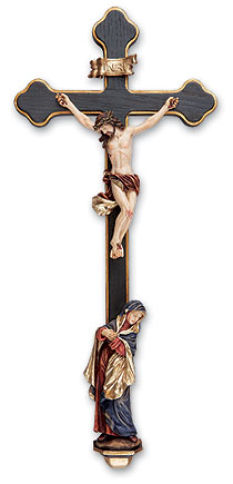 Tomaso Sorrowful Mother Crucifix - Full Color