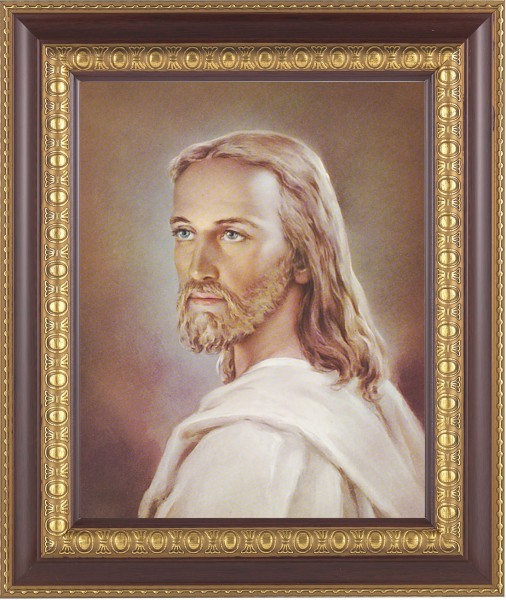 Portrait of Jesus 8x10 Framed Print Under Glass - #126 Frame