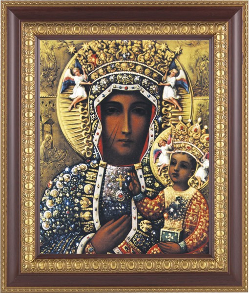 Our Lady of Czestochowa 8x10 Framed Print Under Glass - #126 Frame