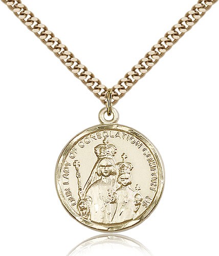 Our Lady of Consolation Medal - 14KT Gold Filled
