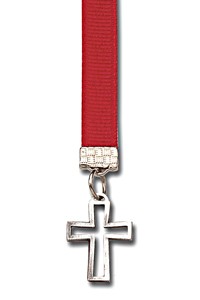 Openwork Cross Bookmark - 12 Colors Available - Red
