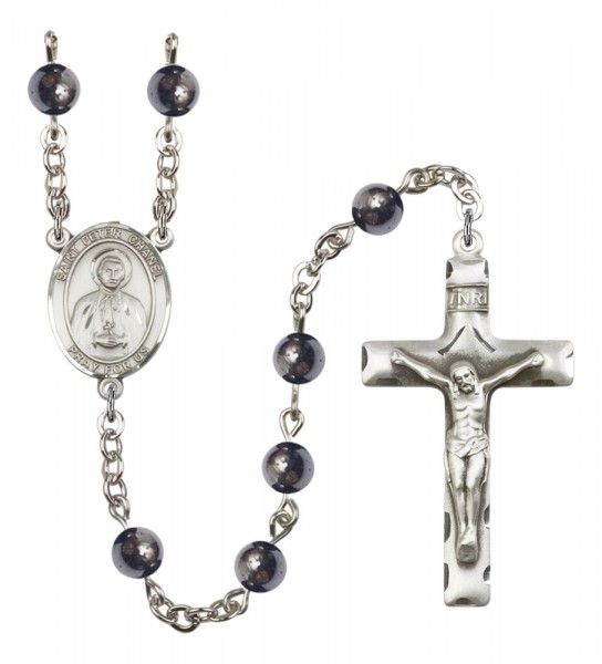 Men's St. Peter Chanel Silver Plated Rosary - Gray