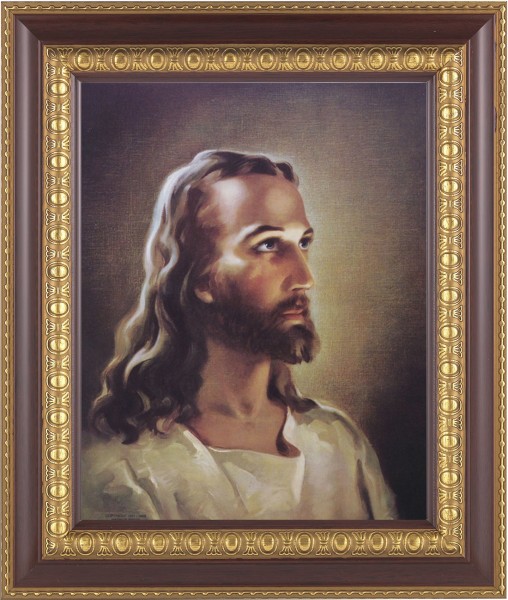 Portrait of Christ 8x10 Framed Print Under Glass - #126 Frame
