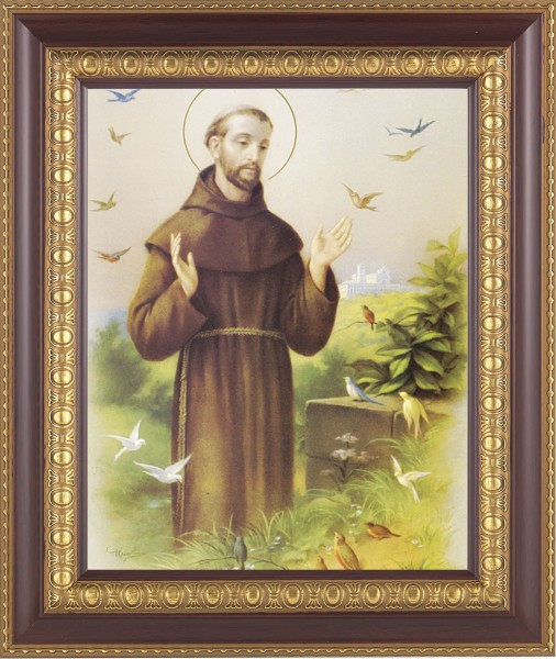 St. Francis of Assisi 8x10 Framed Print Under Glass - #126 Frame