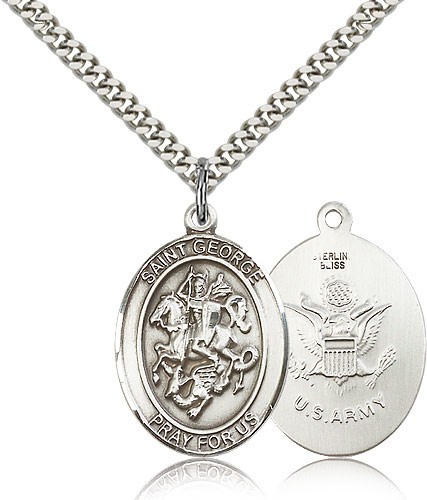 St. George Army Medal - Sterling Silver