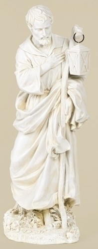 St. Joseph Statue, 27.5&quot; H for 27&quot; Scale Nativity Set - Natural Stone